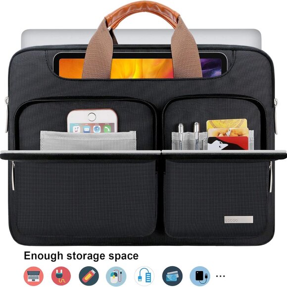 Protective Laptop Shoulder Bag Laptop Sleeve Case for 14 inch New MacBook Pro - Picture 3 of 6